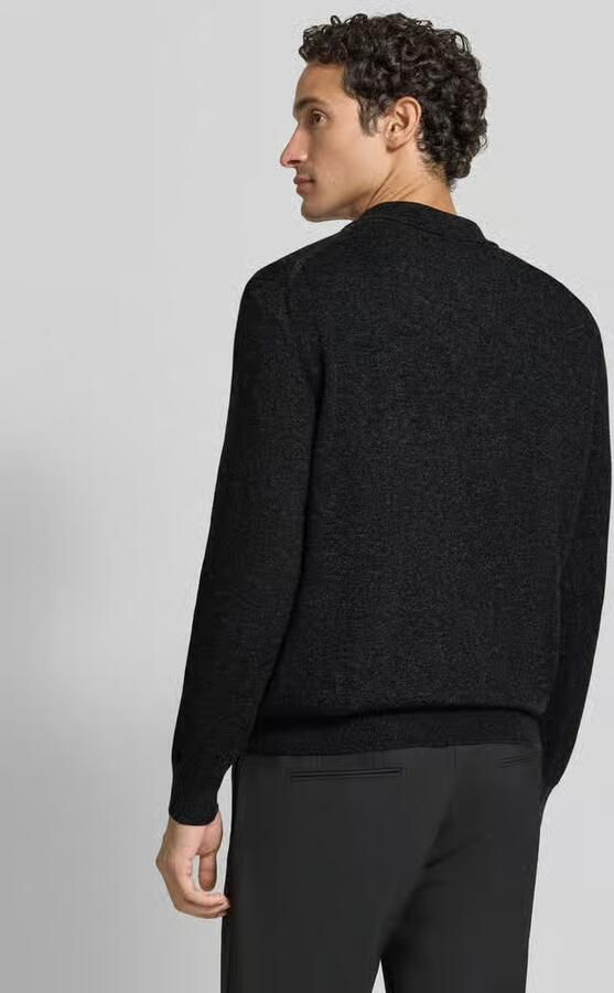 Marc O'Polo Regular fit pullover van mix van katoen en scheerwol - Foto 2