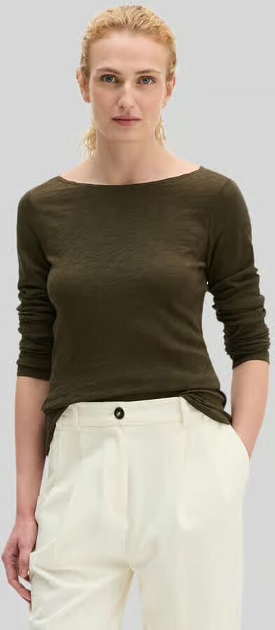 Marc O'Polo regular fit shirt met lange mouwen van puur katoen - Foto 3