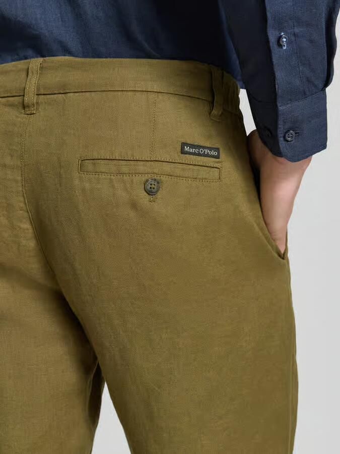 Marc O'Polo regular fit short van puur linnen model 'RESO JOGGER'
