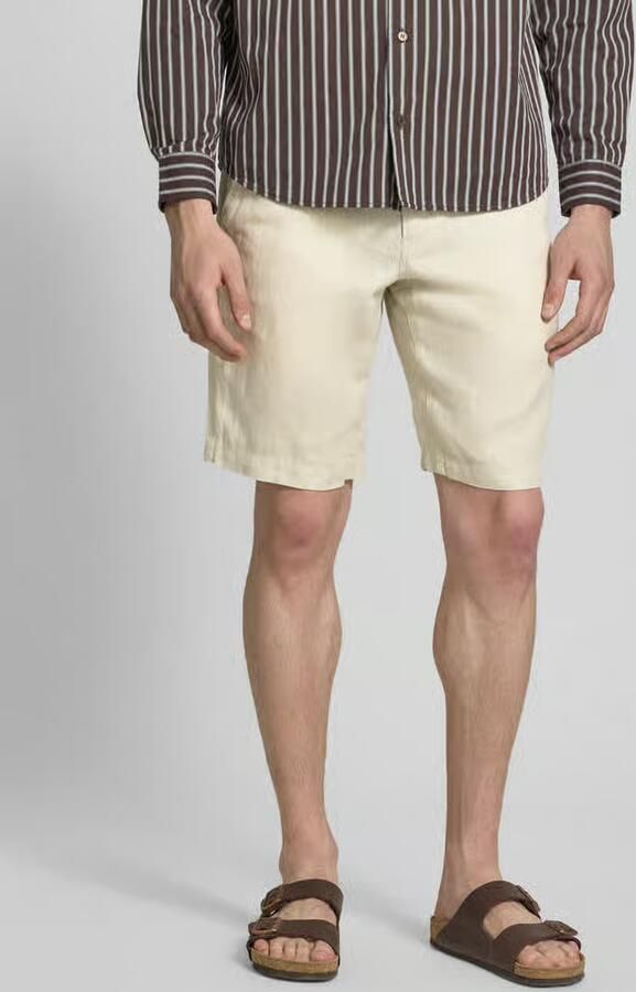 Marc O'Polo regular fit short van puur linnen model 'RESO JOGGER' - Foto 2