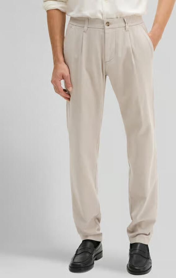 Marc O'Polo Regular fit smalle broek van katoenmix - Foto 3