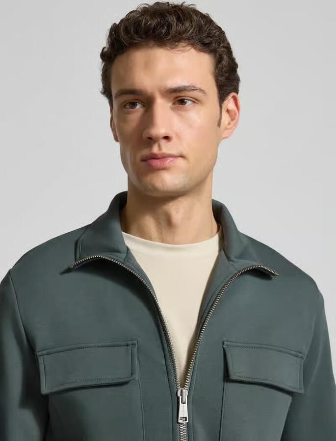 Marc O'Polo Regular fit sweatjack van katoenmix
