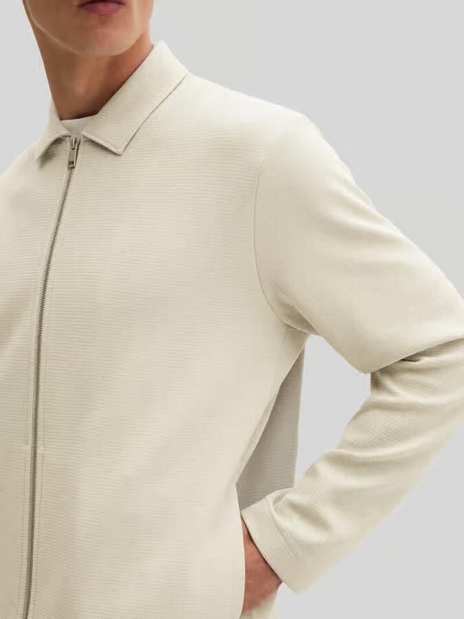 Marc O'Polo regular fit sweatjack van zuivere katoen met tweewegritssluiting