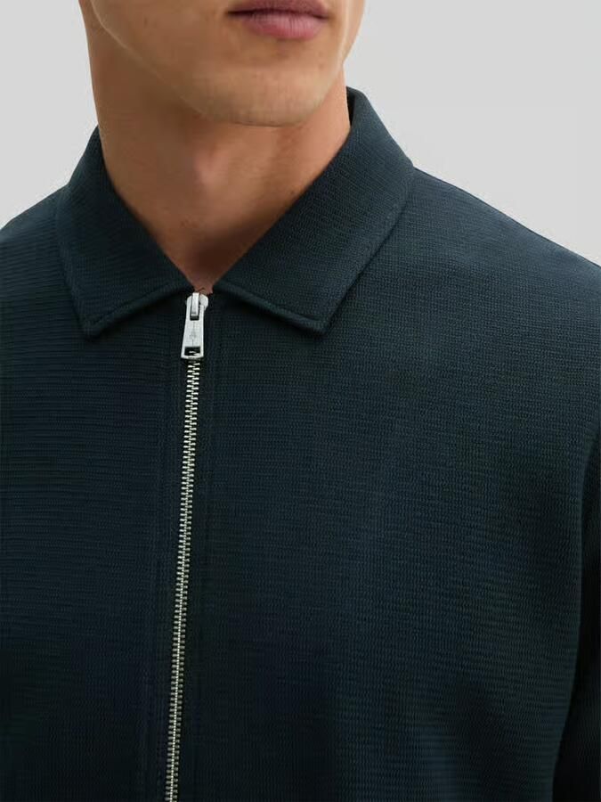 Marc O'Polo regular fit sweatjack van zuivere katoen met tweewegritssluiting