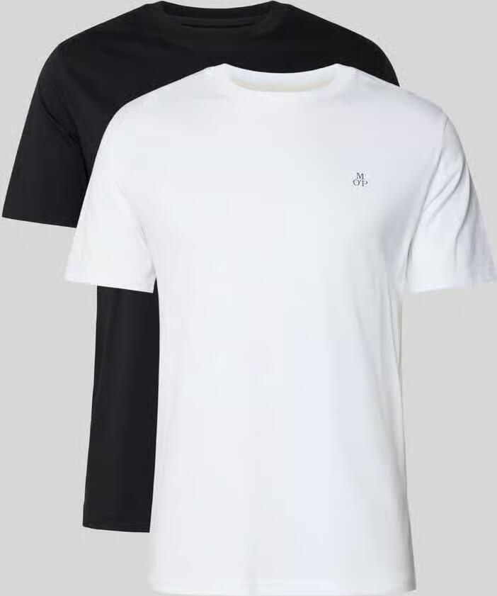Marc O'Polo Regular fit t-shirt set van puur katoen in set van 2