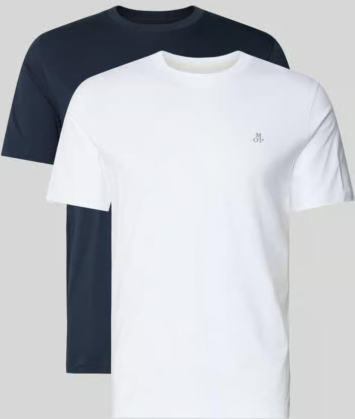 Marc O'Polo Regular fit t-shirt set van puur katoen in set van 2
