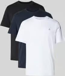 Marc O'Polo Regular fit T-shirt set van puur katoen in set van 3