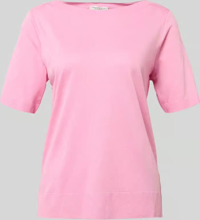 Marc O'Polo Regular fit T-shirt van mix van katoen en lyocell