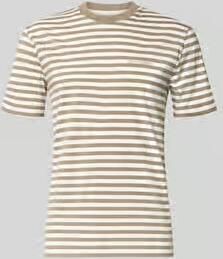 Marc O'Polo T-shirt Korte Mouw T-shirt Stripes Kaki - Foto 6