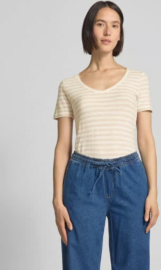 Marc O'Polo Regular fit T-shirt van slubjersey - Foto 2