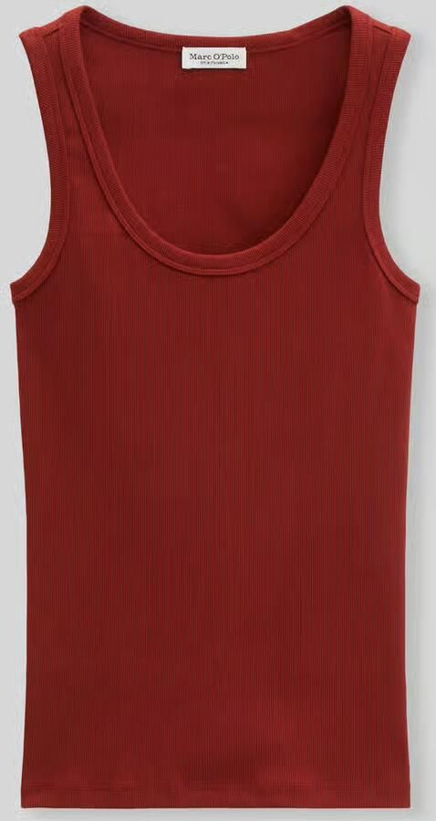 Marc O'Polo regular fit top van katoenmix - Foto 2