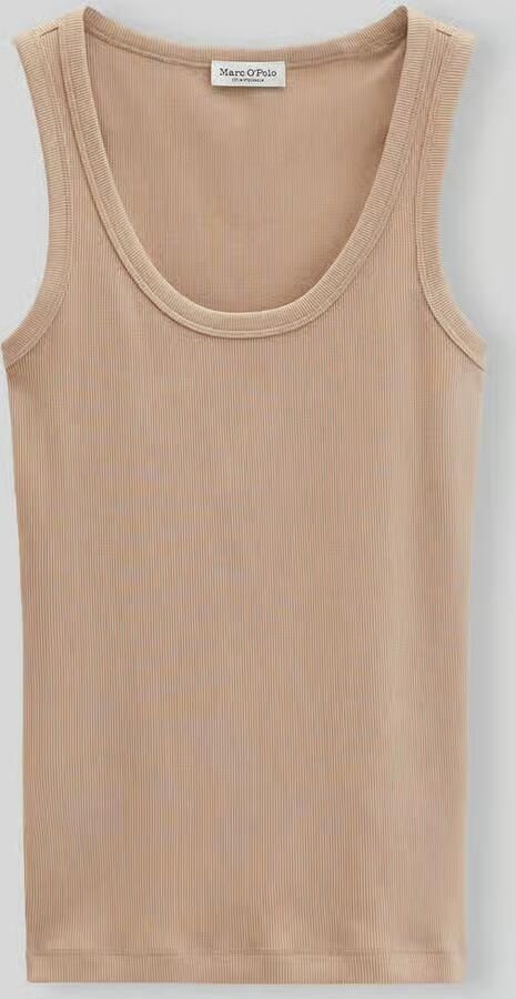 Marc O'Polo regular fit top van katoenmix - Foto 2