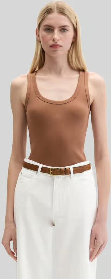 Marc O'Polo regular fit top van katoenmix - Foto 3