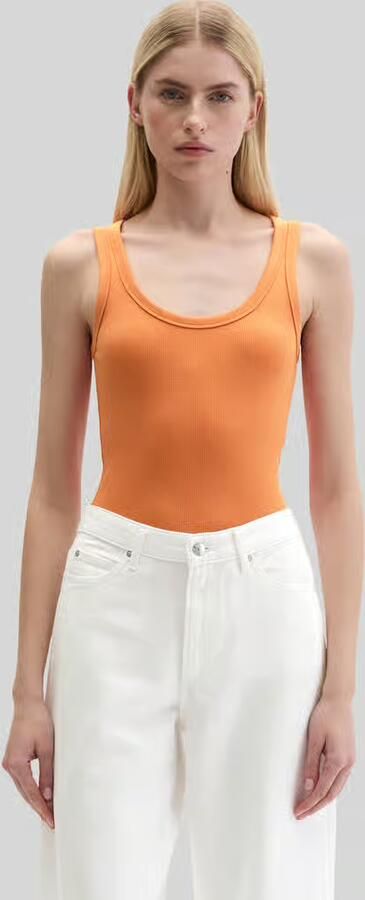 Marc O'Polo regular fit top van katoenmix - Foto 2