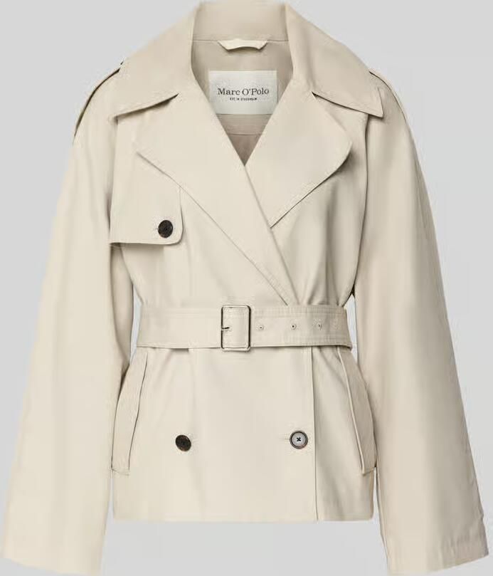 Marc O'Polo Regular fit Trenchcoat van Mix van katoen en lyocell - Foto 2
