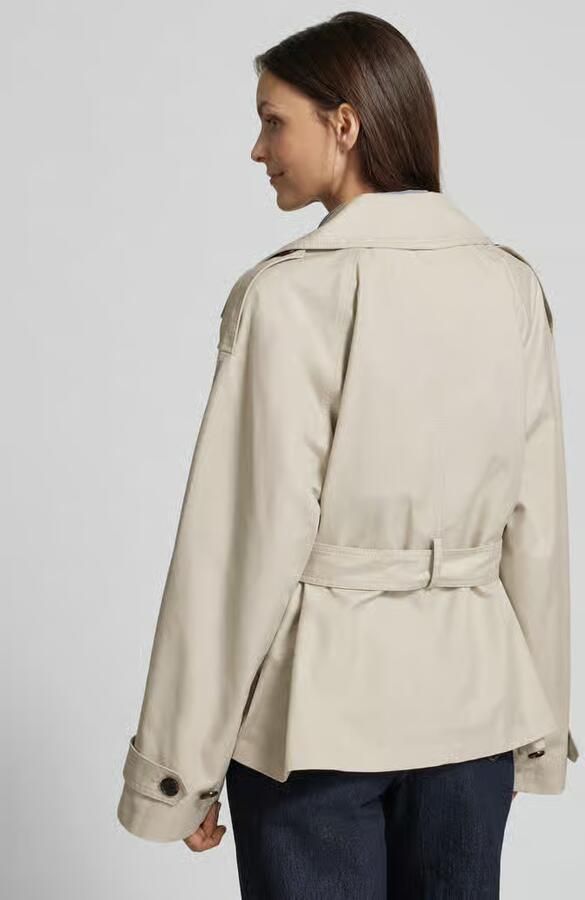 Marc O'Polo Regular fit Trenchcoat van Mix van katoen en lyocell