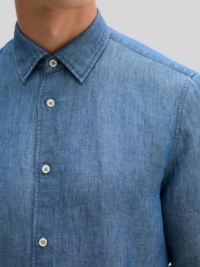 Marc O'Polo Regular fit vrijetijdsoverhemd van mix van katoen en linnen