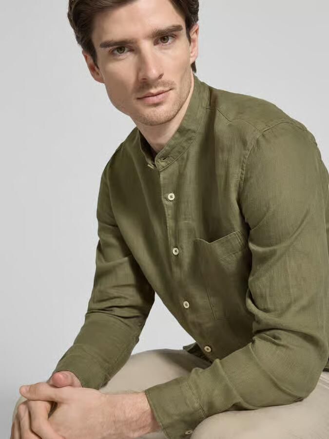 Marc O'Polo Regular fit vrijetijdsoverhemd van puur linnen - Foto 2