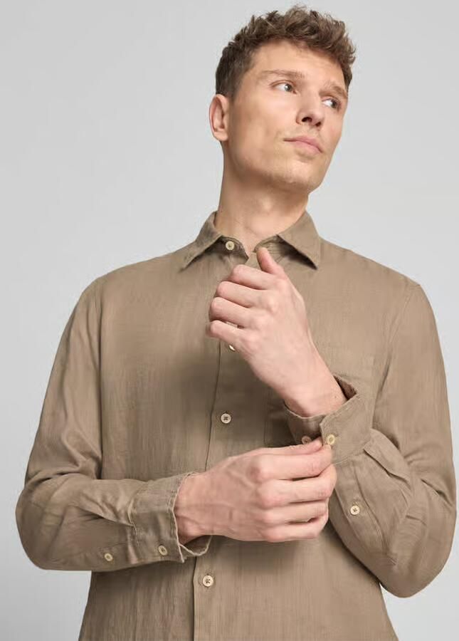 Marc O'Polo regular fit vrijetijdsoverhemd van puur linnen