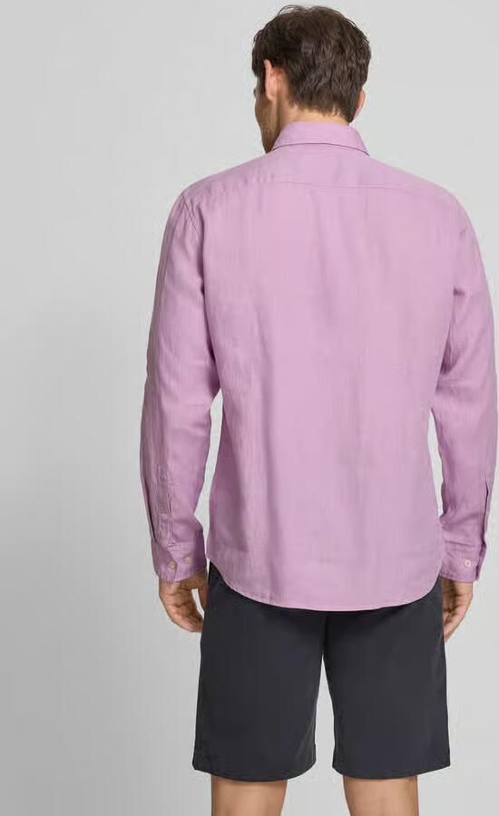 Marc O'Polo regular fit vrijetijdsoverhemd van puur linnen - Foto 3