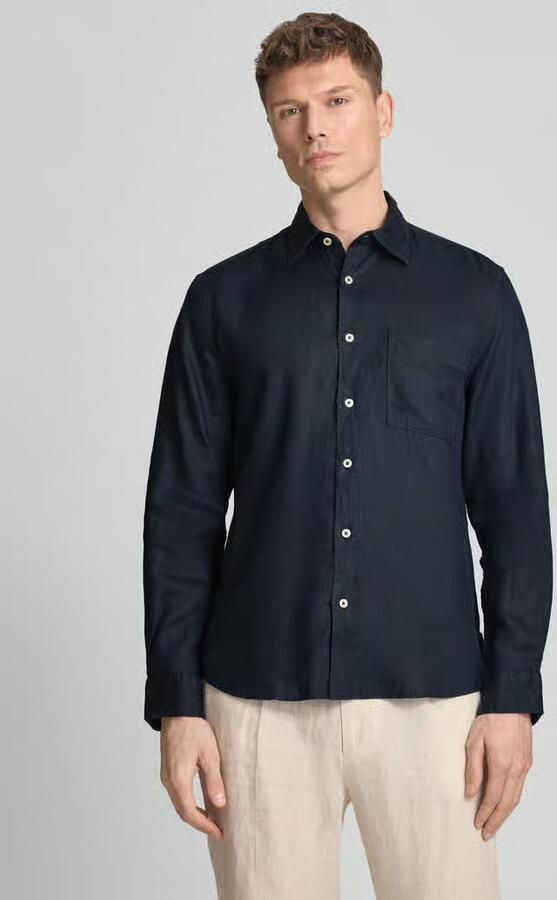 Marc O'Polo regular fit vrijetijdsoverhemd van puur linnen - Foto 3