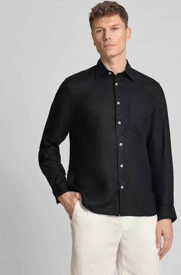 Marc O'Polo regular fit vrijetijdsoverhemd van puur linnen - Foto 4
