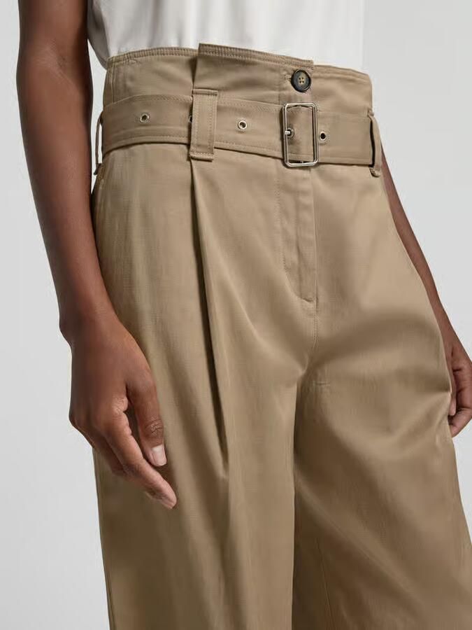 Marc O'Polo regular fit wijdte broek met geïntegreerde riem