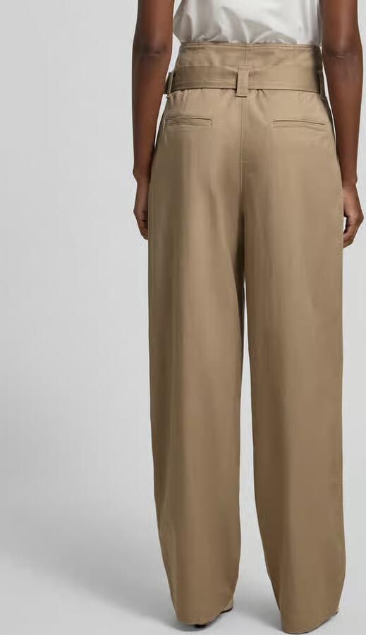 Marc O'Polo regular fit wijdte broek met geïntegreerde riem