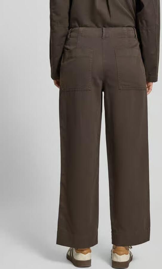 Marc O'Polo regular fit wijdte broek van mix van katoen lyocell en linnen - Foto 2