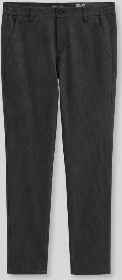 Marc O'Polo Regular waist broek met bandplooien-detail