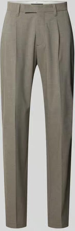 Marc O'Polo Relaxed fit bandplooibroek van wolmix met viscose model 'BELSBO PLEATS'