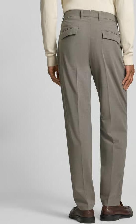 Marc O'Polo Relaxed fit bandplooibroek van wolmix met viscose Model 'BELSBO PLEATS' - Foto 3