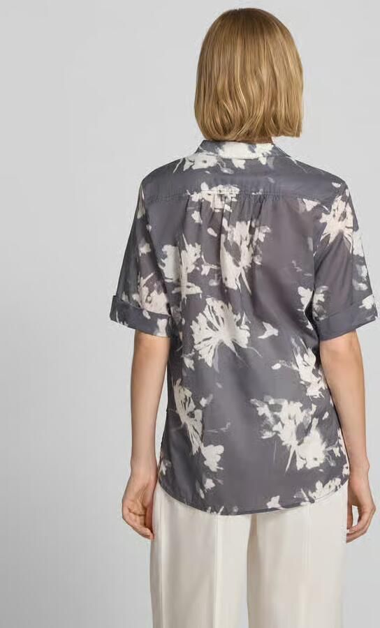 Marc O'Polo relaxed fit blouse met korte mouwen van puur katoen