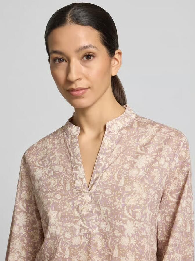 Marc O'Polo Relaxed fit Blouse met lange mouwen van puur katoen