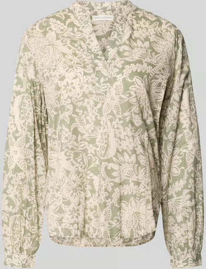 Marc O'Polo Relaxed fit Blouse met lange mouwen van puur katoen - Foto 2