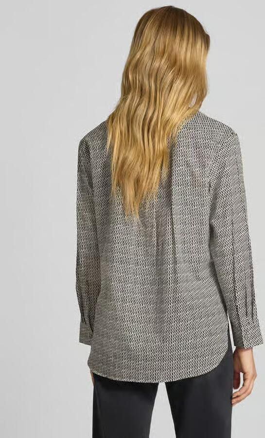 Marc O'Polo Relaxed fit blouse met lange mouwen van puur katoen