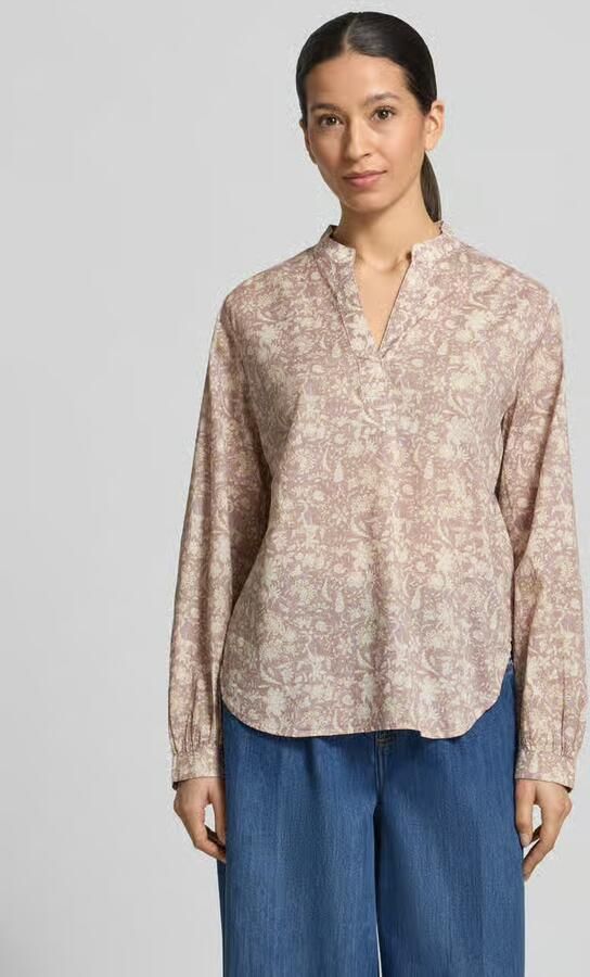 Marc O'Polo Relaxed fit Blouse met lange mouwen van puur katoen - Foto 4