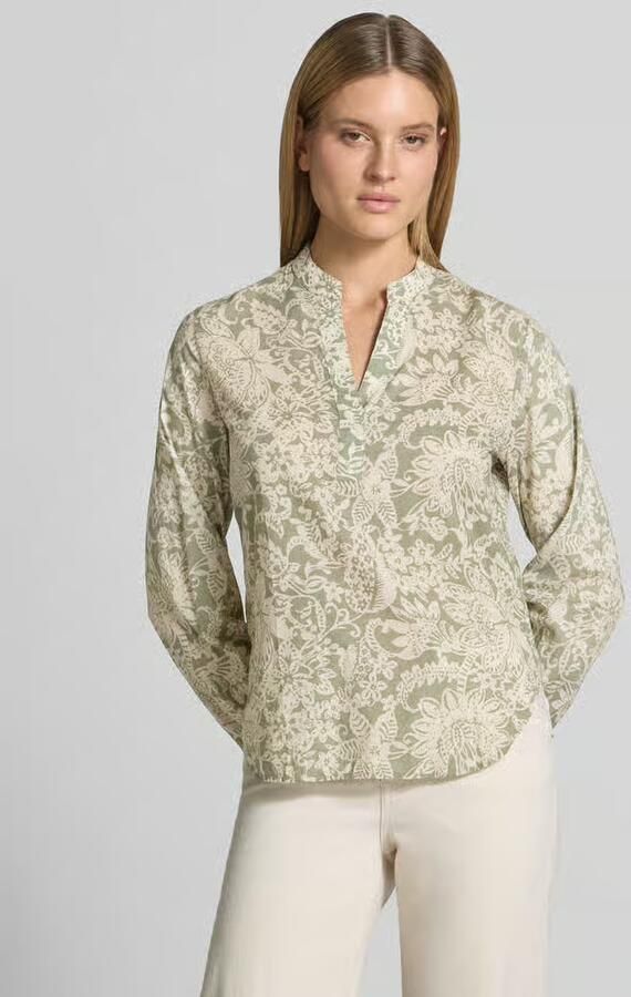 Marc O'Polo Relaxed fit Blouse met lange mouwen van puur katoen - Foto 3