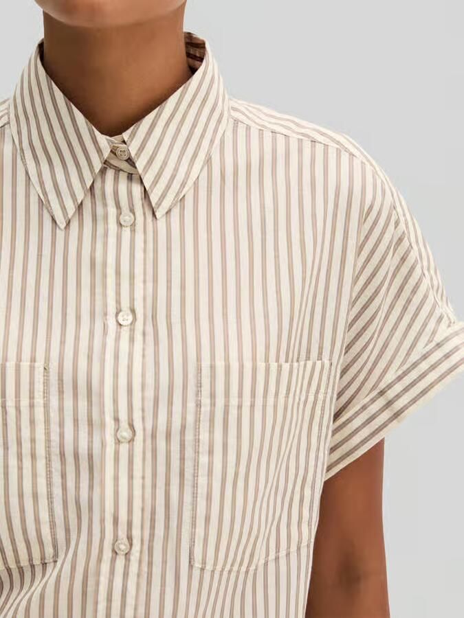 Marc O'Polo relaxed fit blouse van puur katoen