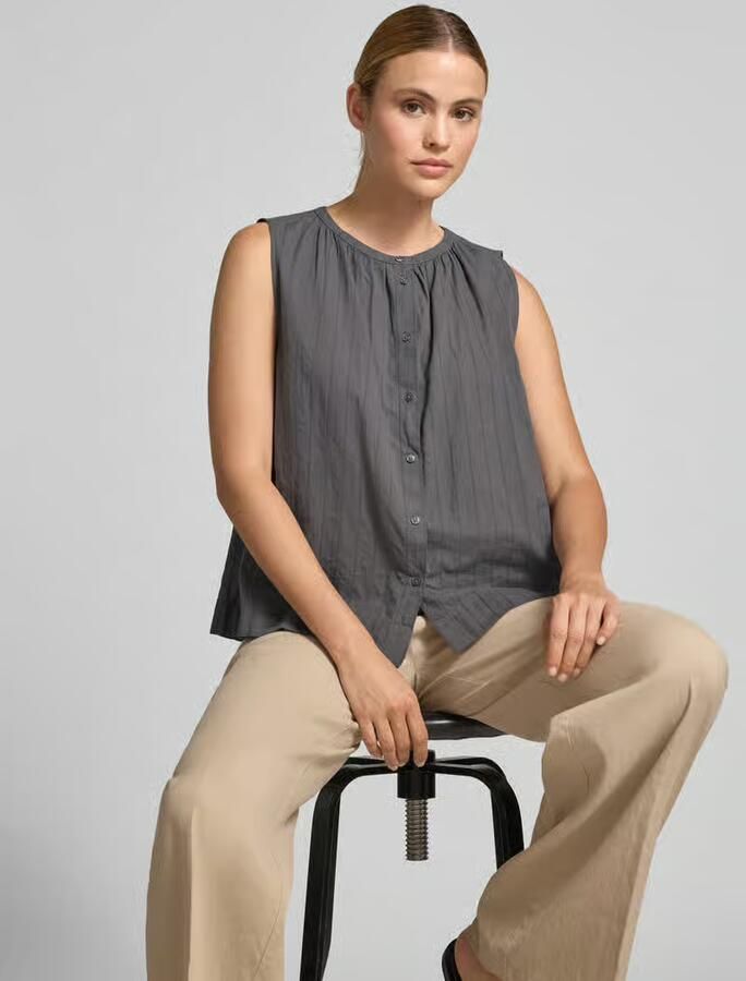 Marc O'Polo relaxed fit blouse van puur katoen