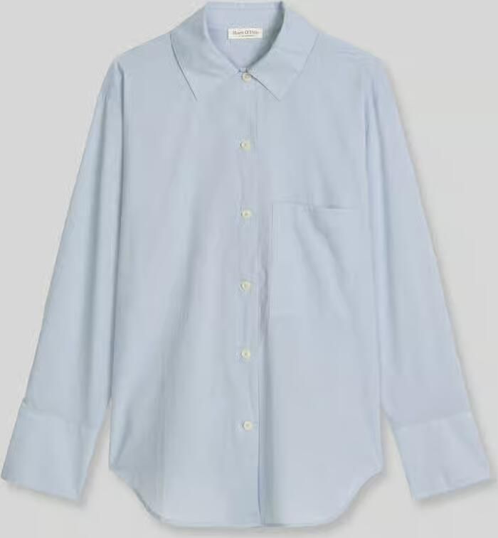 Marc O'Polo relaxed fit blouse van puur katoen met detail op de rug - Foto 2