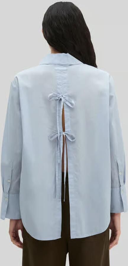 Marc O'Polo relaxed fit blouse van puur katoen met detail op de rug