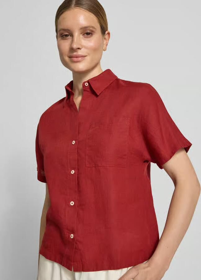 Marc O'Polo relaxed fit blouse van puur linnen