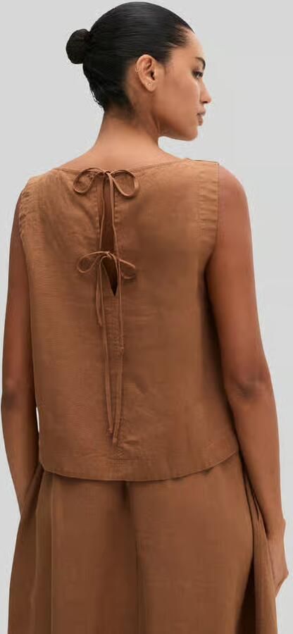 Marc O'Polo Relaxed fit blousetop van puur linnen