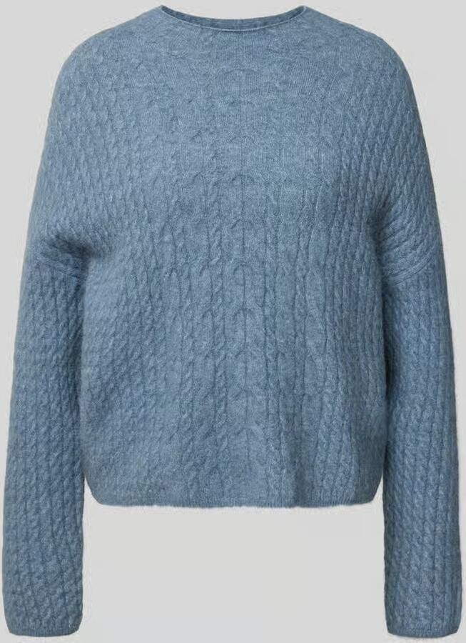 Marc O'Polo Relaxed fit gebreide pullover van scheerwolmix