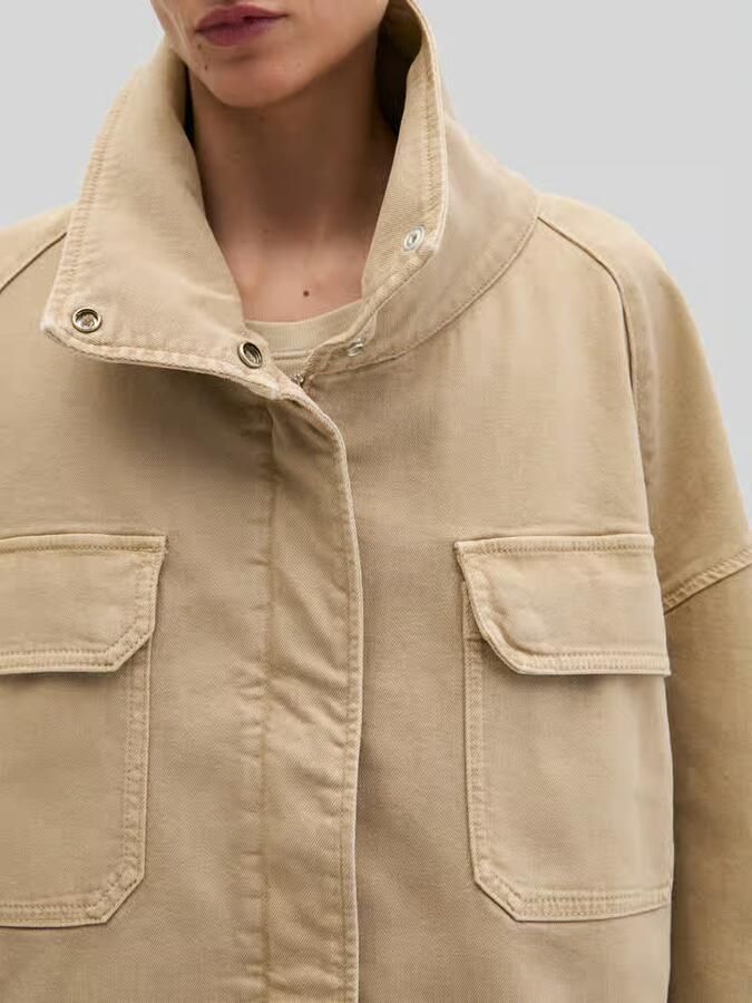 Marc O'Polo relaxed fit jeansjack van katoenmix