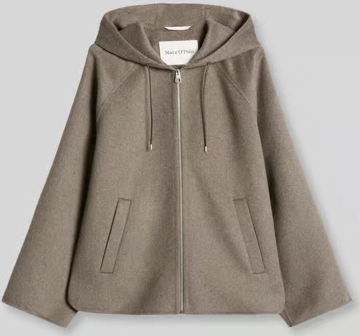 Marc O'Polo relaxed fit lange jas met capuchon