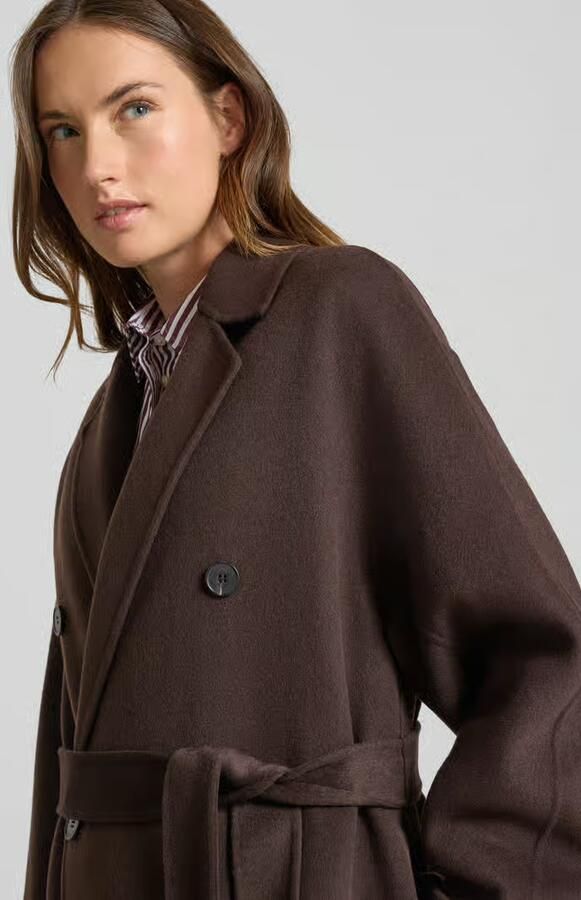 Marc O'Polo Relaxed fit lange jas van wolmix