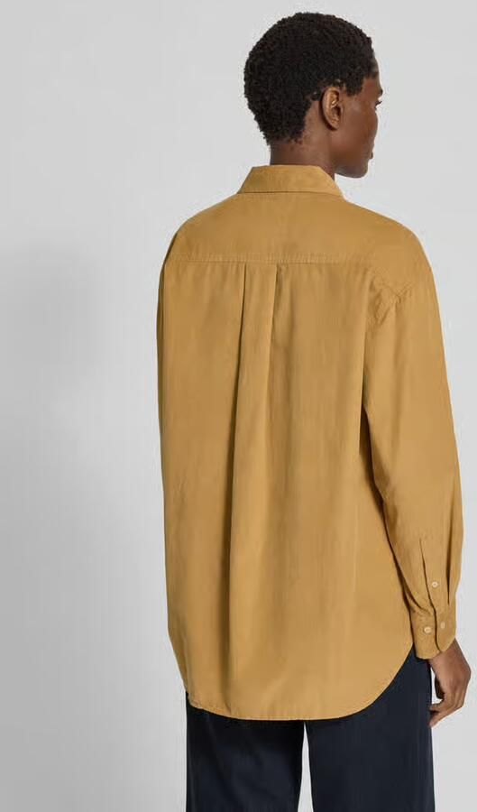 Marc O'Polo Relaxed fit overhemdblouse van een mix van katoen en lyocell