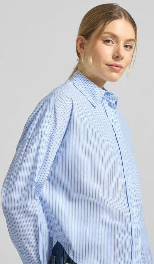 Marc O'Polo Relaxed fit overhemdblouse van puur katoen